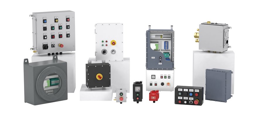 Ruime productportfolio voor veelvuldige toepassingen  Electrical Explosion Protection Equipment